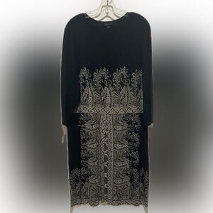 Elegant Black and Silver Dress